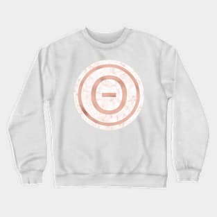 Rose Gold Marble Theta Crewneck Sweatshirt